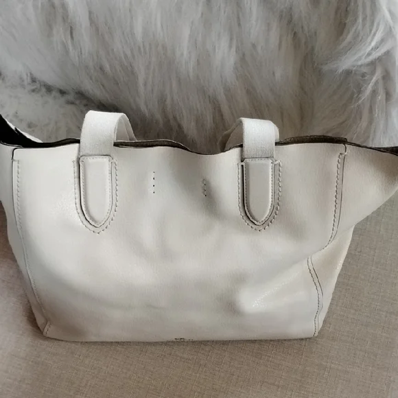 Coach Off-White Leather Tote - Picture 5 of 16